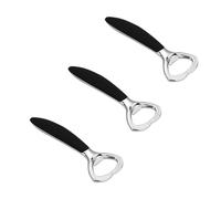 Birra Apribiliglie Lega di zinco, apri barattoli Bar Cucina, Birra Apribiliglie, Apribiliglie forma del cuore, L'apribottiglie, antiscivolo, 5.9 pollici(3Pcs)