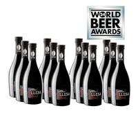 Birra Artigianale Collesi - Birra Artigianale Nera Piena e Tostata, 8% VOL - Bottiglie da 500 ml - Confezione da 12 bottiglie