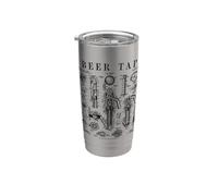 Birra artigianale rubinetto bar pub birraio birraio divertente brevetto vintage Bicchiere termico in acciaio inox doppia parete