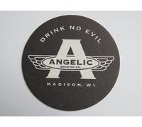 Birra Barrette Sottobicchiere ~ Angelico Birreria, Bere Nessun Evil ~ Madison,