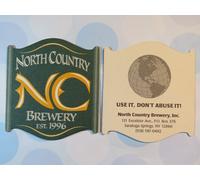 Birra Barrette Sottobicchiere ~ North Country Brewery ~ Saratoga,Molle,New York