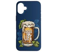 Birra Bere Lager Than Life Divertente Birra Pun Lager Birra Custodia per iPhone 16 Plus