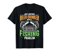 Birra da pesca divertente - Solo un altro bevitore con un problema con la canna Maglietta