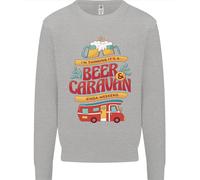 Birra E Caravan Kinda Fine Settimana Divertente Uomo Felpa Maglione