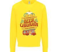 Birra E Caravan Kinda Fine Settimana Divertente Uomo Felpa Maglione