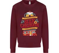 Birra E Caravan Kinda Fine Settimana Divertente Uomo Felpa Maglione