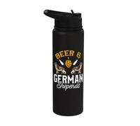 Birra e pastori tedeschi divertente amante dei cani bevitore Stainless Steel Insulated Water Bottle