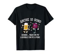 Birra e Vino Divertente Maglietta