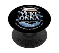 Birra giapponese Yuki Onna Giappone Fantasma Vintage Lager Souvenir PopSockets PopGrip Adesivo