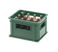 Birra in miniatura delle case delle bambole che bevono insieme con la scala 1/12 della cassa per l'esposizione e il modello del progetto del mestiere