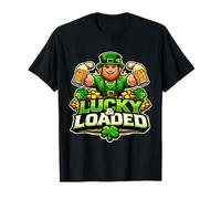 Birra Irlandese Lucky And Loaded Leprechaun per San Patrizio Maglietta