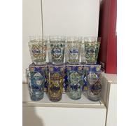 BIRRA MESSINA Set 8 BICCHIERI Cristalli Di Sale Tributo Artisti Siciliani