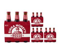 Birra Moretti La Rossa Tre Malti Confezione da 12 Bottiglie da 33 cl