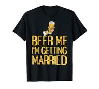 Birra per Me Mi Sposo Umorismo di Festa Maglietta