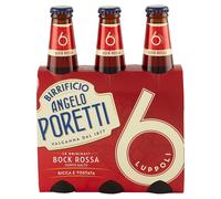 Birra Poretti Bock Rossa 6 luppoli Bottiglia 33cl Cassa 24 bottiglie