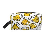 Birra retrò dei cartoni animati, Borsa per il trucco Borsa per cosmetici Borsa da viaggio portatile da viaggio Borsa per trucco Organizer