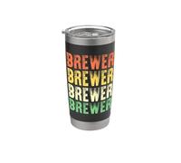 Birraio - Colorato Bicchiere termico in acciaio inox doppia parete