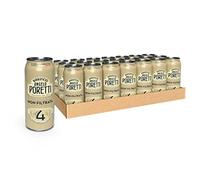 Birrificio Angelo Poretti Birra 4 Luppoli, Cassa con 24 Lattine di Birra da 50cl, Birra Premium Lager Non Filtrata, Gusto Equilibrato e Fragrante, Gradazione Alcolica 5.0% Vol