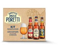 Birrificio Angelo Poretti Kit Degustazione 3 Bottiglie, Bicchiere