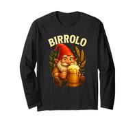 Birrolo Gnomo della Birra Design Umoristico Divertente Maglia a Manica