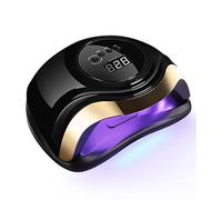 Birshe 168 W Lampada per Unghie, Lampada a LED UV per Manicure e Pedicure 36 LED Lampada UV Unghie Professionale con Automatico Sensore Display 4 Timers da10s 30s 60s 99s (Luxury-Black Gold)