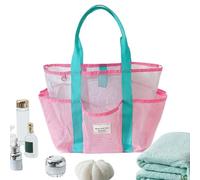 Birtern Borsa da spiaggia, grande borsa a rete riutilizzabile, borsa da spiaggia da donna per resort lago, vacanze, barca, picnic, crociera sport, Maniglia verde per il trasporto, Refer to description