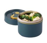 Birtern Contenitore termico per alimenti in acciaio inox, 650 ml, sigillato, con coperchio ad anello, apertura larga, a prova di perdite, per scuola, picnic, ufficio, riutilizzabile, per zuppe calde