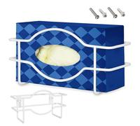 Birtern Dispenser per guanti da parete, supporto da parete in metallo per guanti, robusto e compatto, organizer per fazzoletti facciali, per ufficio, cucina, bagno