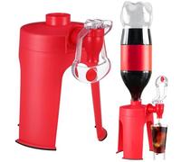 Birtern Distributore di bibite gassate, 17 x 12 cm, in ABS, a pressione manuale, dispenser per bevande gassate a testa in giù, per cucina, bar, casa, feste, strumento per bevande