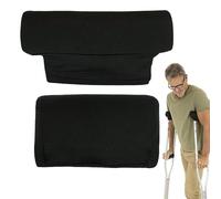 Birtern Imbottitura sotto le ascelle, 1 paio di imbottiture sotto le ascelle e coperture per impugnatura per bastoni da passeggio, supporto ammortizzante per braccia e stampelle, per giovani, anziani