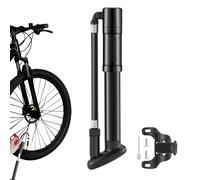 Birtern Pompa ad aria manuale, in lega di alluminio, pompa ad aria portatile da 130 psi, per gonfiare rapidamente i pneumatici, forniture per ciclismo, viaggi all'aperto