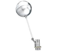 Birtern Valvola galleggiante per laghetto, valvola galleggiante per tubo flessibile - regolatore regolabile a prova di perdite, automatica in acciaio per riso, vapore, fontana, giardino