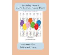 Birthday 1-Word Word Search Puzzle Book: 60 Puzzles for Adults and Teens