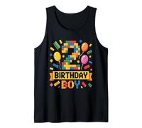 Birthday Boy Builder Bro I'm 2 Year Old Building Blocks Canotta
