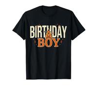 Birthday Boy Capybara Carino Party Cupcake Animale Bambini Maglietta