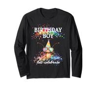 Birthday Boy lascia festeggiare divertente insetto con occhiali da sole e cappello Maglia a Manica
