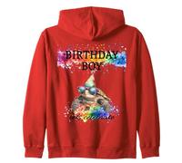 Birthday Boy Lets Celebrate Sea Tartaruga Con Occhiali Da Sole & Cappello Felpa con Cappuccio
