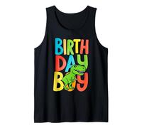 Birthday, Boy T Rex Dinosaur Kids, Party, Animal, Fun Design Canotta