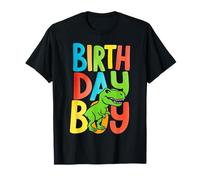 Birthday, Boy T Rex Dinosaur Kids, Party, Animal, Fun Design Maglietta