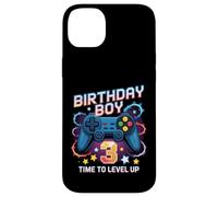 Birthday Boy Time To Level Up Gamer Videogioco 3 Anni Custodia per iPhone 14 Plus