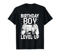 Birthday Boy Time to Level Up Video Game Birth Gamer Boys Maglietta