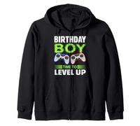 Birthday Boy Time to Level Up Video Game Birthday Gift Boys Felpa con Cappuccio