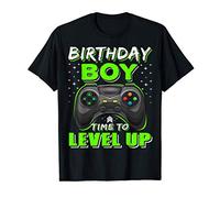 Birthday Boy Time to Level Up Video Game Birthday Gift Boys Maglietta