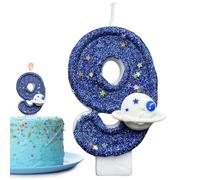Birthday Candles Numbers - Space Theme Cake Toppers, Number Candles for Decorating Birthday Cakes, Celebrations, Novelty Party Supplies, Friends and Family Gatherings, and Creative Dessert Displays