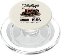 Birthday Farmer Vintage Tractor Born nel 1956 PopSockets PopGrip per MagSafe