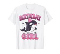 Birthday Girl Orca Whale Cute Party Ocean Animal Maglietta