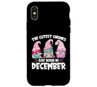 Birthday Gnome Design The Cutest Gnomes Are Born In December Custodia per iPhone X/XS