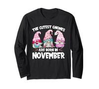 Birthday GNOME Design The Cutest Gnomes Are Born in November Maglia a Manica