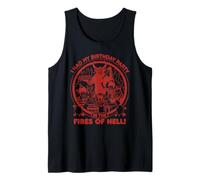 Birthday in Hell Sarcastic Retro Funny Adult Humor Canotta