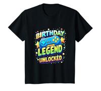 Birthday Legend Unlocked Cool Gamer Style Kids Birthday Maglietta